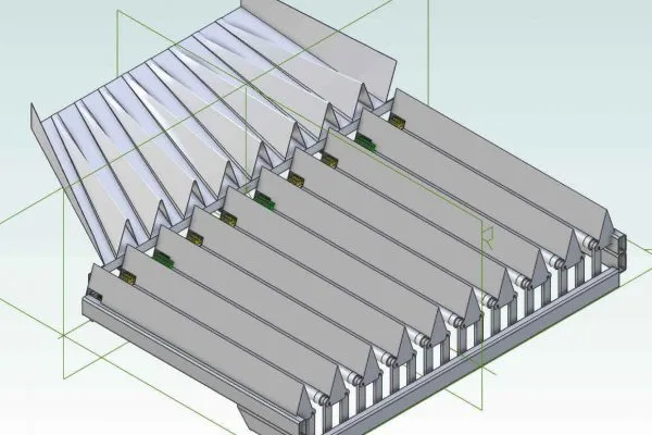 Gemüse-Sortiermaschine in Blechausführung