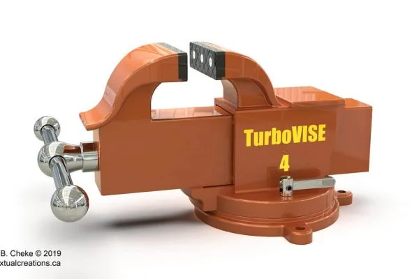 Werkstatt-Schraubstock — KeyShot-Rendering