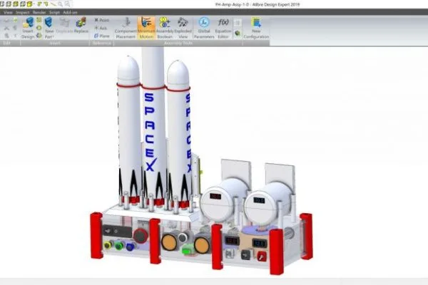 Stereo-Verstärker im SpaceX-Stil