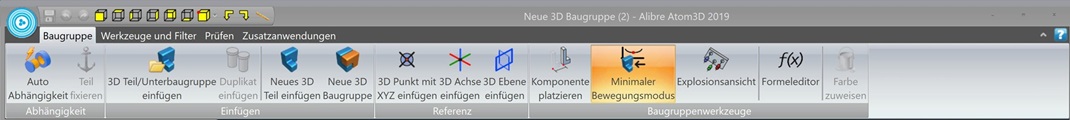 Alibre Atom 3D Baugruppe - Features