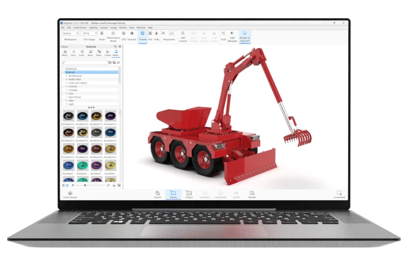 Rendern in Alibre Software